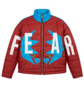 Blue and Brown bubble Fear Jacket