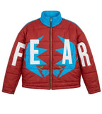 Blue and Brown bubble Fear Jacket